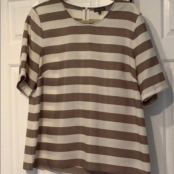 Vince Camuto blouse neutral cream/tan - Picture 1 of 2